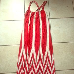 HAANI bright orange summer dress